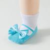 Calcetines Antideslizantes para Bebé con Lazo Zapatos de Ballet Falsos para Niños Calcetines de Algodón para el Suelo de Bebé Princesa Española