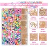 Venda quente transfronteiriça conjunto de contas de argila macia de 24 grades cores acessórios de joias para pulseira colar brincos DIY material em estoque