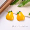 Acessórios de Frutas Artificiais de Resina Laranja Cereja Fivela de Sapato Material para Joias DIY Adorno de Cabeça Fofo para Crianças Brinquedo de Comida Patche