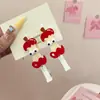 2025 Novo Estilo Coreano Influenciador Franja Sem Costura Presilha para Mulheres Grampo de Cabelo Cor Doce Presilha Pequena Fofa Acessório de Cabelo