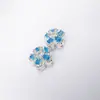 Acessórios DIY de Cristal de Cor Forte e Duradoura Preenchido com Ouro 14K Flor de Cinco Folhas Contas Espaçadoras Porosas Acessórios Contas para Pulseira Colar
