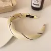 Diadema Versátil a Rayas Amarillas Estilo Coreano, Diadema Dulce Estilo Universitario para el Cabello, Pinza para el Cabello Fresca y Sencilla