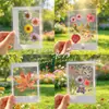 Marcadores de Livro de Flores Secas para Artesanato DIY Infantil, Materiais Transparentes para Primavera Artesanal em uma Garrafa, Marcadores de Livro de Flores Prensadas Feitos por Você