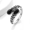 Anillo de Flor con Circonita de Venta Caliente Transfronteriza Anillo Sencillo de Moda Europea y Americana Anillo Bohemio Anillo Retro Anillo Abierto