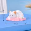 Animal nuvem unicórnio gato micro paisagem DIY decoração de mesa fofo rosa coração de menina casa ornamentos de resina