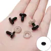 Ojos de juguete acrílicos ovalados de hilo nariz en espiral niños creativos diy accesorios hechos a mano bolsa de material para joyería