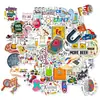50 Nuevos Equipos Químicos Laboratorio Personalizado Ciencia Dibujos Animados Suministros de Laboratorio Pegatinas Pegatinas para Computadora iPad