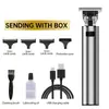 Faca de Escultura para Cabeça Raspada Estilo Barbearia Personalizada, Cortador de Cabelo Elétrico Recarregável para Uso Doméstico, Ferramenta para Cabeça Raspada de Homens Adultos