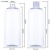 Botella de Plástico Transparente para Mascotas con Tapa Flip-Top de Mariposa Botella de Muestra para Tónico Cosmético Botella Sub de Loción para Apretar
