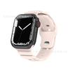 Nova pulseira Apple aplicável 1-8 Geração/Ultra respirável Sweat absorvendo Sports Spot iwatch pulseira de silicone
