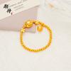 Tienda de oro con oro de arena de Vietnam, tarro de miel, oso, cuentas redondas, pulsera DIY, cuentas de transferencia, pulsera de Pooh de cuentas para mujer