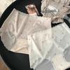 5 Boxed-Traceless Ultra-fino Morango Secagem rápida Roupa íntima Meninas Antibacteriano Respirável Altamente elástico Naked Ice Silk Briefs
