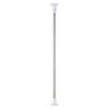 Percha Estante Barra de Cortina Barra Barra Cortina de Ducha Barra Cortina de Ducha Soporte Fijo Barra Secado Ropa Almacenamiento Perforación Secado Ropa Fuerte Refuerzo Plata