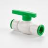 Válvula de Bola de Conexión Rápida PPR 25 mm 3/4 Pulgada Válvula de Cierre Interruptor de Tubería de Agua Válvula de Compuerta Conector Rápido Válvula de Tubería de Agua PE Enchufe Rápido 20 mm