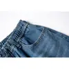 Ropa para Hombre Beijie 2026 Verano Nuevo Vintage Lavado Pantalones Cortos de Mezclilla Rectos para Hombre, Corte Holgado, Pantalones Casuales de Longitud Media para Pareja