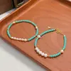Pulsera de Plata de Ley S925 con Perlas de Agua Dulce Naturales y Turquesa, Joyería de Lujo Ligero de Moda Estilo Chino Nuevo