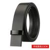 Cinturón de lujo ligero de alta gama para hombre, hebilla automática, 3.5 cm, piel auténtica, sin tomar la iniciativa, cuerpo del cinturón cortado de piel de vaca pura.