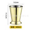 Tazas de Bar de Metal de Acero Inoxidable Vaso de Cóctel Punto Martillado Cobre Chapado Taza Moscow Mule 550ml Gran Capacidad
