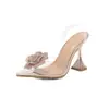 Elegantes Zapatos de Tacón Alto para Mujer 2026 Nueva Moda Europea y Americana Sandalias de Tira Cerradas de Punta Fina