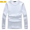 Roupa íntima térmica masculina outono e inverno, camiseta casual de manga comprida com forro de lã grossa, camisa básica de gola redonda masculina, outlet de fábrica