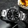 Novo Relógio Masculino com Pulseira de Aço Estilo Executivo Casual Estudante Meninos Relógio Esportivo Relógio de Quartzo para Casal Atacado Luminoso