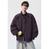 Chaqueta de trabajo estilo vintage con cuello mao americano, chaqueta tipo baseball de aviador, chaqueta de otoño para hombre, moda casual de alta calle