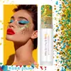 Bastón de Brillo Corporal para Festival de Carnaval Transfronterizo, Bastón de Brillo para Rostro, Sombra de Ojos con Brillo de Sirena, Maquillaje con Brillo Holográfico