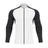 Chaqueta deportiva para hombre para exteriores, absorbe el sudor, secado rápido, transpirable, cuello alto, chaqueta deportiva para fitness