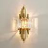 Lámpara de Pared de Cristal de Lujo Ligero para Dormitorio Mesita de Noche, Lámpara de Pared Minimalista Moderna Nórdica para Fondo de Sala de Estar, Luz de Vestíbulo de Villa de Lujo