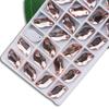 Taladro de imitación austriaco de alta calidad, de forma especial, de fondo plano, cosido a mano, con hebilla plana en forma de S, para bricolaje, accesorios de joyería con diamantes de imitación para ropa, taladro de vidrio