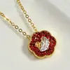 Venta Directa de Fábrica Personalizada Moda Cadena para Clavícula Collar con Colgante de Circonita Nuevo Diseño Calidad Ins Estilo Minimalista Europeo y Americano