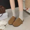 Zapatillas de media caña Birkenstock retro de moda para uso en exteriores, nueva moda otoño e invierno 2026, zuecos cerrados sin cordones