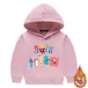 Conjunto de dos piezas de sudadera con capucha para niños y niñas para otoño e invierno, estilo nuevo, forro polar, engrosado, ropa de invierno cálida