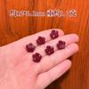 Arena Púrpura Dorada Natural de Alto Contenido Accesorios de Pétalos Pequeños Flor de Loto Rosa Accesorios para Pulsera DIY con Agujero Cinnabar Al por Mayor
