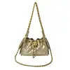 Bolso tipo cubo con cadena de rombos estilo Chanel pequeño para mujer 2026 nuevo bolso de un solo hombro cruzado tacto de alta gama diseño de nicho bolso de mujer