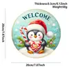 Colgantes Populares Navideños de Estilo Nórdico para Puerta Decoraciones de Pared Feliz Navidad Accesorios Festivos