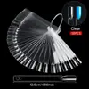 Cartão de Cores Display 50 Cores Leque Manicure Esmalte Cola Placa de Cor Unha de Prática Amostra de Cor Parafuso em Leque Manicure
