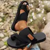 Cross2026 Verano Nuevo Tallas Grandes Mujer Sandalias Planas Abiertas Estilo Europeo y Americano Cómodas Transpirables Chanclas de Playa