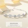 S925 Sterling Silver Niche Pulseira de Seis Pontas Estrela Sentido Design Feminino INS Meninas Comércio Exterior Prata Joias Fábrica Atacado