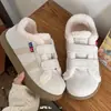 Zapatos tipo Birkenstock para mujer, forrados de felpa, cálidos, con cierre de velcro, suela gruesa, nueva colección invierno 2026, zapatos casuales versátiles, estilo estudiante, zapatos de algodón esponjoso
