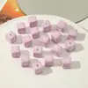 Mariposa Estampada Recién Pintada Cuentas Cuadradas Inglesas Hecho a Mano DIY Cadena para Teléfono Bolso Cuerda para Colgar el Cabello Accesorios Materiales Cuentas