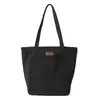 Bolso Tote Casual y Versátil para Mujer, Gran Capacidad, Ligero, Impermeable, Bolso de Mano de Color Sólido para el Trabajo, Bolso de Hombro para Estudiante Universitario