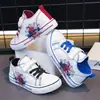 Zapatillas Deportivas Nuevas de Estilo Coreano para Niños Primavera y Otoño, Zapatos de Lona para Niños, Zapatos Casuales Versátiles de Dibujos Animados para Niñas, Zapatos de Tela de Moda
