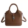 Bolso Pequeño Retro Color Marrón Maillard para Mujer 2026 Nueva Moda Versátil Bolso Cruzado Bolso de Mano para Viajes al Trabajo Bolso Cubo