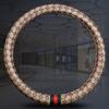 Cubierta para Volante de Coche Antiguo Four Seasons Kuqi Sencilla Moda Personalidad Negocios Linda Madura Accesorios de Interior Auricular