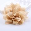 10cm tecido flor artificial laço feito à mão grampo de cabelo flor de seda planta artesanato tecido bolsa de palha acessórios de flor artificial