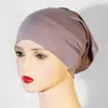 Não forma bolinhas, Não desbota, Chapéu Tubo Multicor, Cor Sólida, Algodão Puro, Algodão Mercerizado, Touca Base, Lenço de Cabeça de Algodão, Feminino Elástico e Respirável