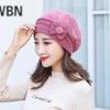 Inverno Nova Pele De Coelho Senhoras Boina Inverno Quente Forrado De Lã Chapéu De Malha Moda Protetor De Orelha Gorro Chapéu