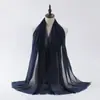 Cachecol de Bolhas Popular Transfronteiriço para Mulheres 2025 Novo Cachecol de Cor Sólida Cachecol Xale Decorativo Quente da Moda Fabricante Atacado