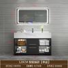 Combinación de Gabinete de Baño Nórdico Inteligente Personalizado Mármol Baño Madera Sólida Lavabo Gabinete de Baño Venta al por Mayor